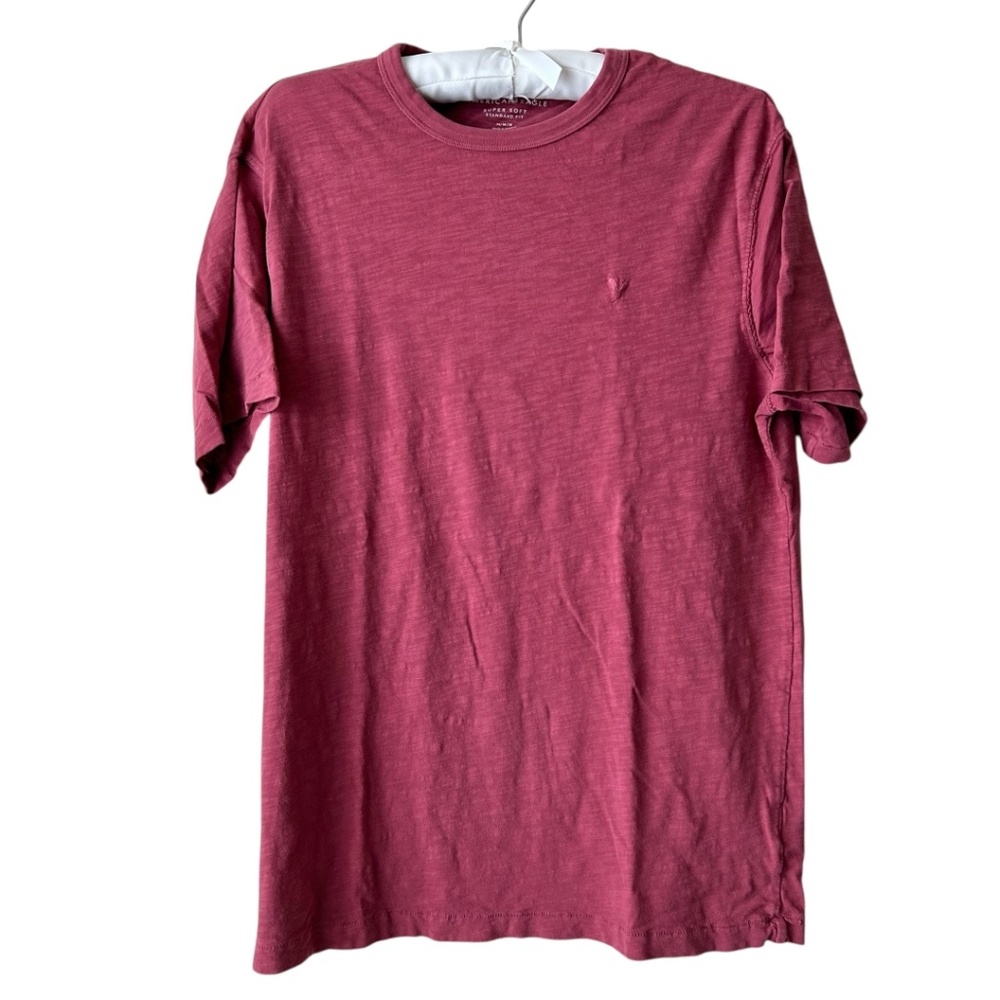 American Eagle Super Soft Short Sleeve T-shirt Standard Fit Red Size Medium